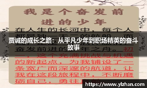 贾诚的成长之路：从平凡少年到职场精英的奋斗故事